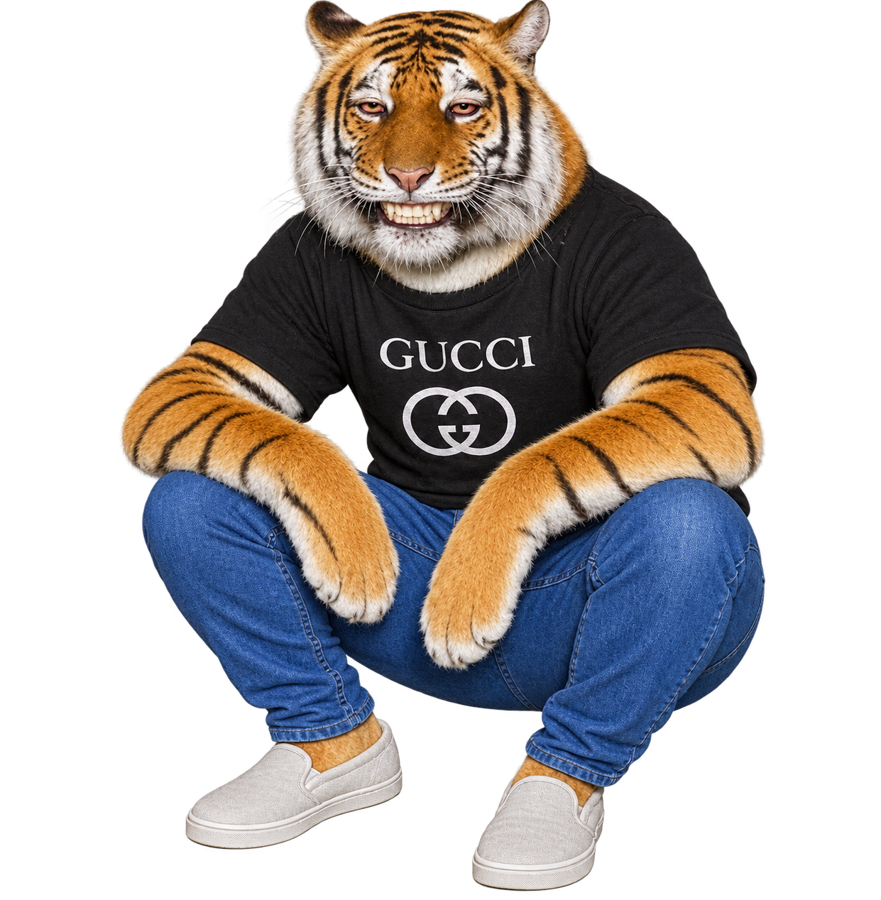 Gucci Tiger, the relaxed conservation mascot